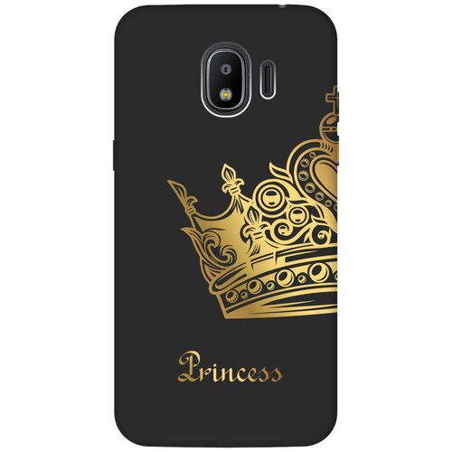 Матовый чехол True Princess для Samsung Galaxy J2 (2018) / Самсунг Джей 2 2018 с 3D эффектом черный матовый чехол bts stickers для samsung galaxy j2 2018 самсунг джей 2 2018 с 3d эффектом черный