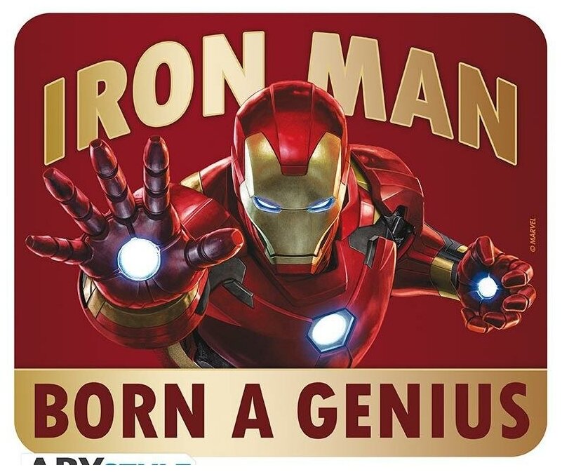 Коврик для мыши ABYstyle Marvel Flexible Mousepad Iron Man Born to be a genius ABYACC366