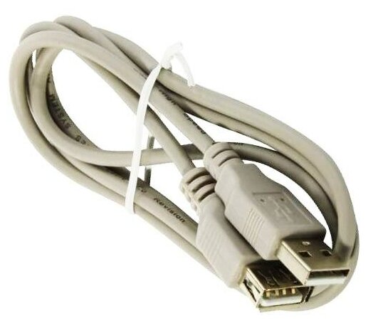 Удлинитель USB2.0 5bites UC5011-010C Am-Af - кабель 1 метр, серый