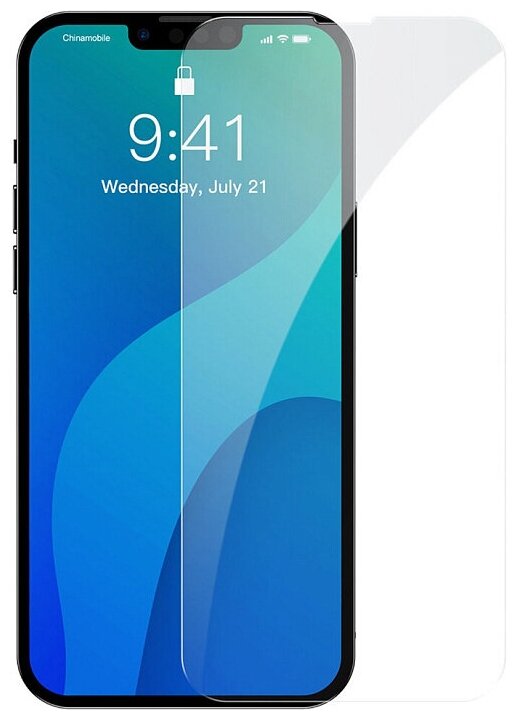 Защитное стекло на телефон / стекло на айфон / прозрачное на весь экран / Baseus 0.3mm Super porcelain crystal для iPhone 13 Pro Max 2 шт.
