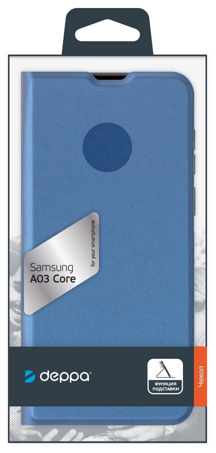 Чехол Deppa Book Cover для Samsung Galaxy A53, синий 88169 - фото №5