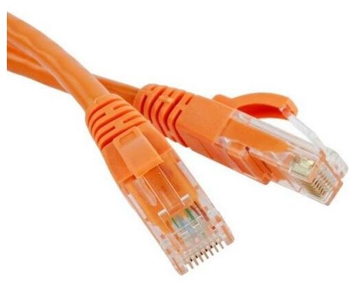 Патч-корд UTP CAT5e 0.5м Cablexpert PP12-0.5M/O RJ-45 кабель - оранжевый