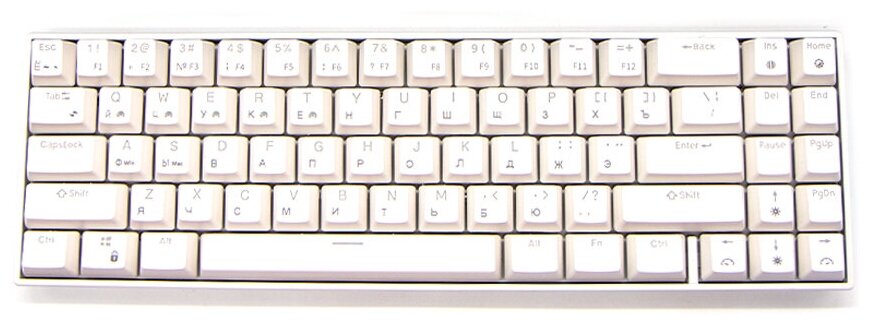Игровая механическая беспроводная клавиатура Royal Kludge RK71 белая (Brown Switch)