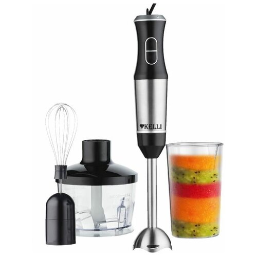 Блендер KELLI KL-5105 погружной 1200 Вт 2 скорости стакан 05 л чёрный 260200₽