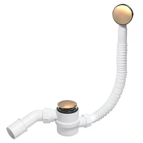 Бутылочный сифон для ванны, для душевого поддона, для душа McALPINE MRB11-AB с переливом трубный коленный сифон для душа для ванны mcalpine mrb11 с переливом