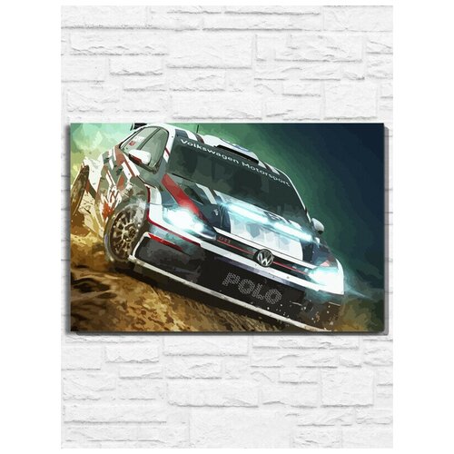 Картина по номерам на холсте игра Dirt Rally 2 (PS, Xbox, PC, Switch) - 9823 Г 30x40