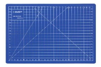 Коврик ЗУБР "эксперт", непрорезаемый, 3мм, цвет синий, 600х450 мм - фотография № 2