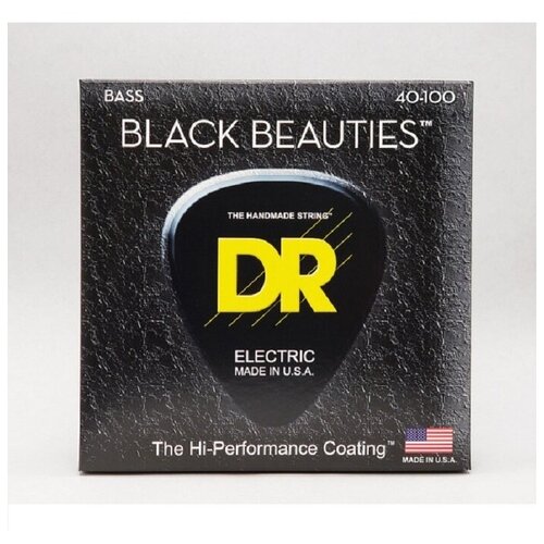 DR Strings BKB-40 - BLACK BEAUTIES Струны для бас-гитары