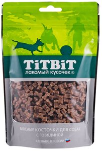 Косточки мясные Титбит для собак с говядиной 150г