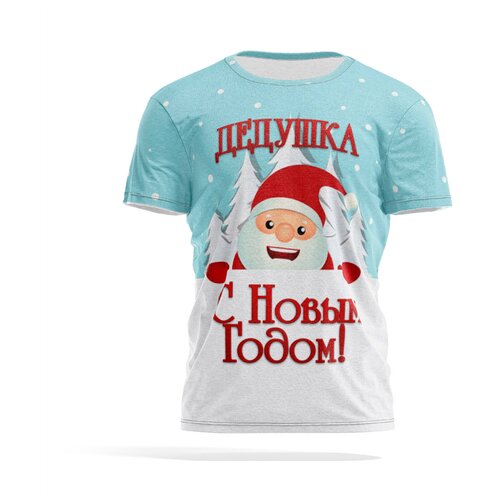 Футболка PANiN Brand, размер XXXL, синий, серебряный, бежевый