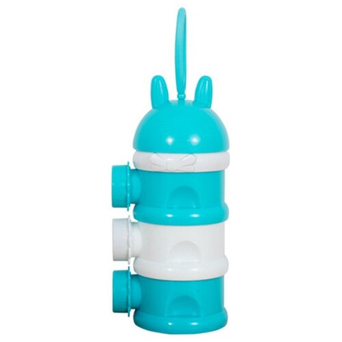 Контейнер-дозатор для сухой смеси BabySet Для сыпучих смесей Для молочной смеси Для детских смесей с боковыми горлышками, 3 секции