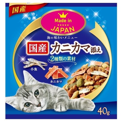 Крабовые чипсы для котят и кошек для снижения веса Japan Premium Pet (40 г х 4)