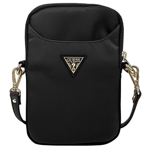Сумка Guess Nylon phone bag with Triangle metal logo для смартфонов, розовая