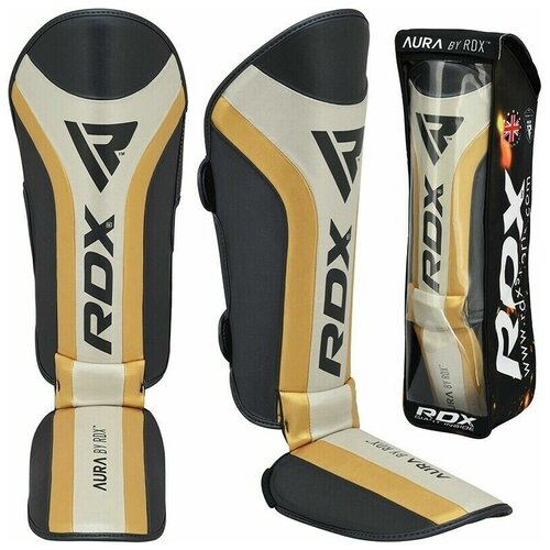 фото Щитки rdx shin instep aura t-17 golden black xl