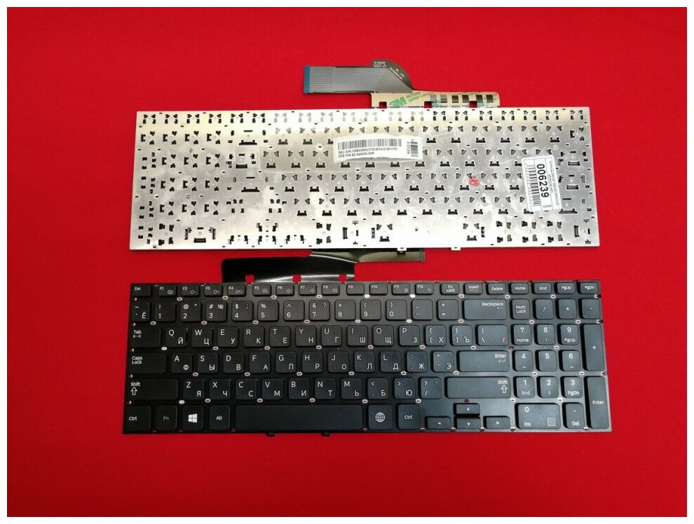 Клавиатура для ноутбука Samsung 355V5C 350V5C NP355V5C NP355V5C-A01 черная арт 006239