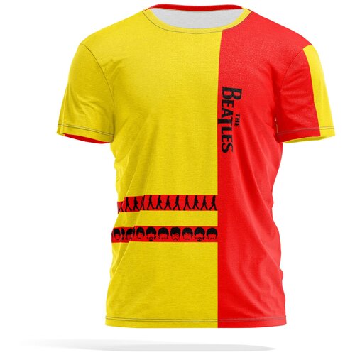 фото Футболка panin brand, размер xxl, красный, черный