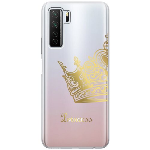 Силиконовый чехол с принтом True Princess для Honor 30S / Huawei Nova 7 SE / Хонор 30с чехол книжка на honor 30s huawei nova 7 se хонор 30с с 3d принтом flying hearts золотистый