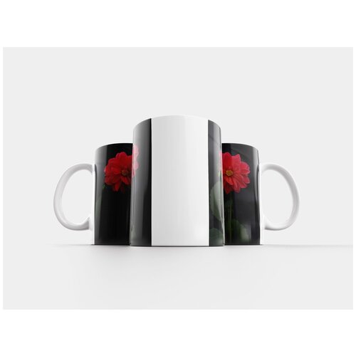 фото Кружка "цветок, красный, цветение" 320 мл lotsprints