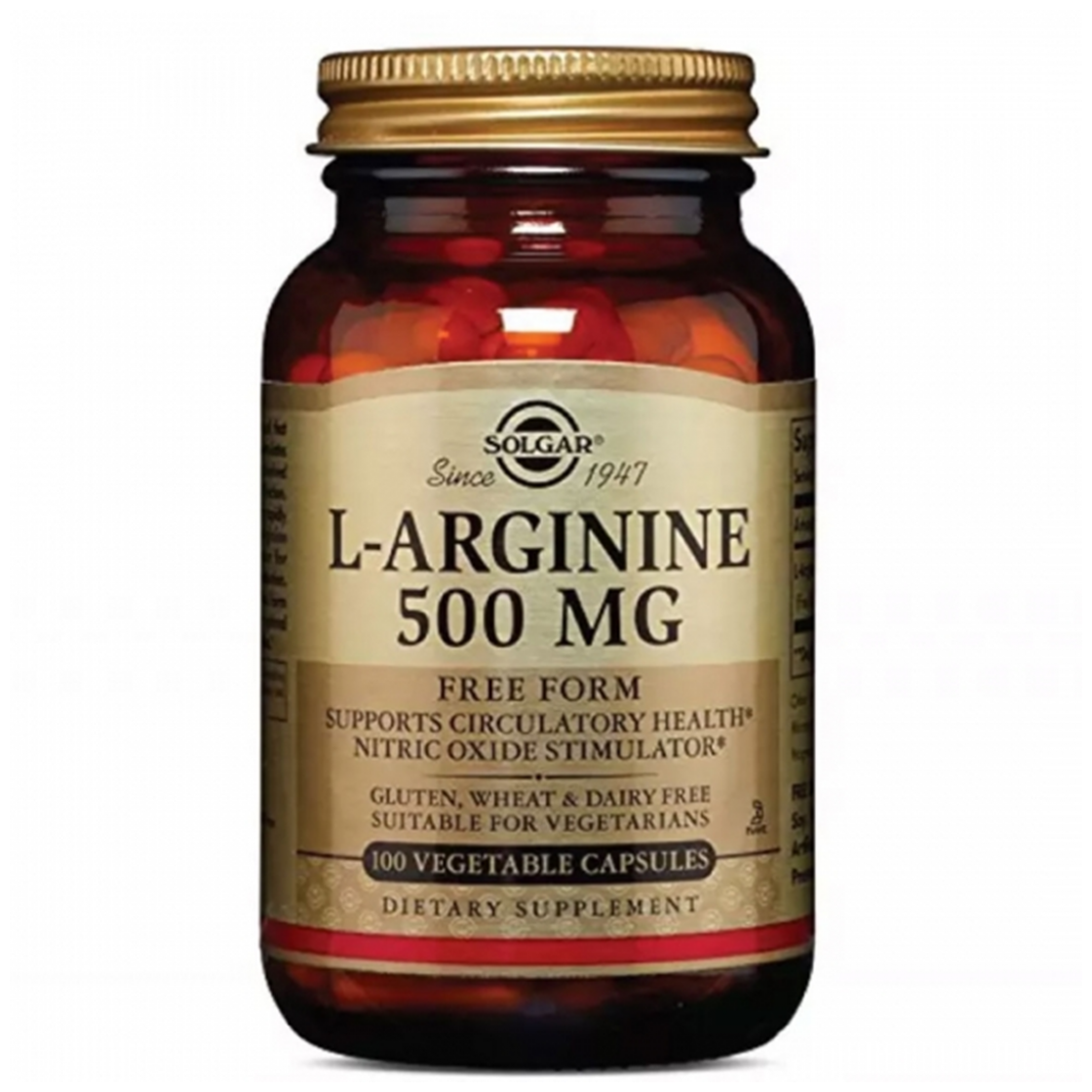 Solgar L-Arginine 500 мг, 100 капс.
