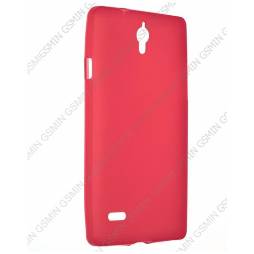 Чехол силиконовый для Huawei Ascend G700 TPU (Матовый Красный) чехол силиконовый для huawei ascend g730 tpu матовый красный