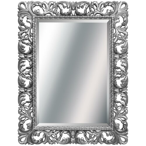 Зеркало интерьерное Tessoro ISABELLA прямоугольное с фацетом 750х970 (ШВ) арт. TS-1021-750-S серебро. Рекомендовано для ванной комнаты.
