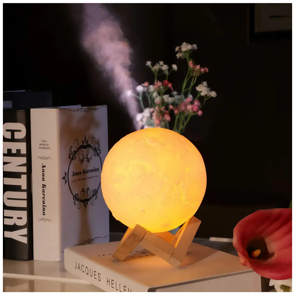 Светильник луна + увлажнитель 2 в 1 Moon Lamp Humidifier - фотография № 7