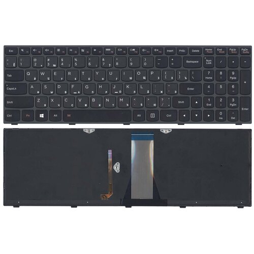Клавиатура для ноутбука Lenovo IdeaPad G50-70 Z50-70 черная с подсветкой new laptop cover for lenovo g50 70a g50 70 g50 70m g50 80 g50 30 g50 45 z50 70 palmrest upper case bottom base cover case