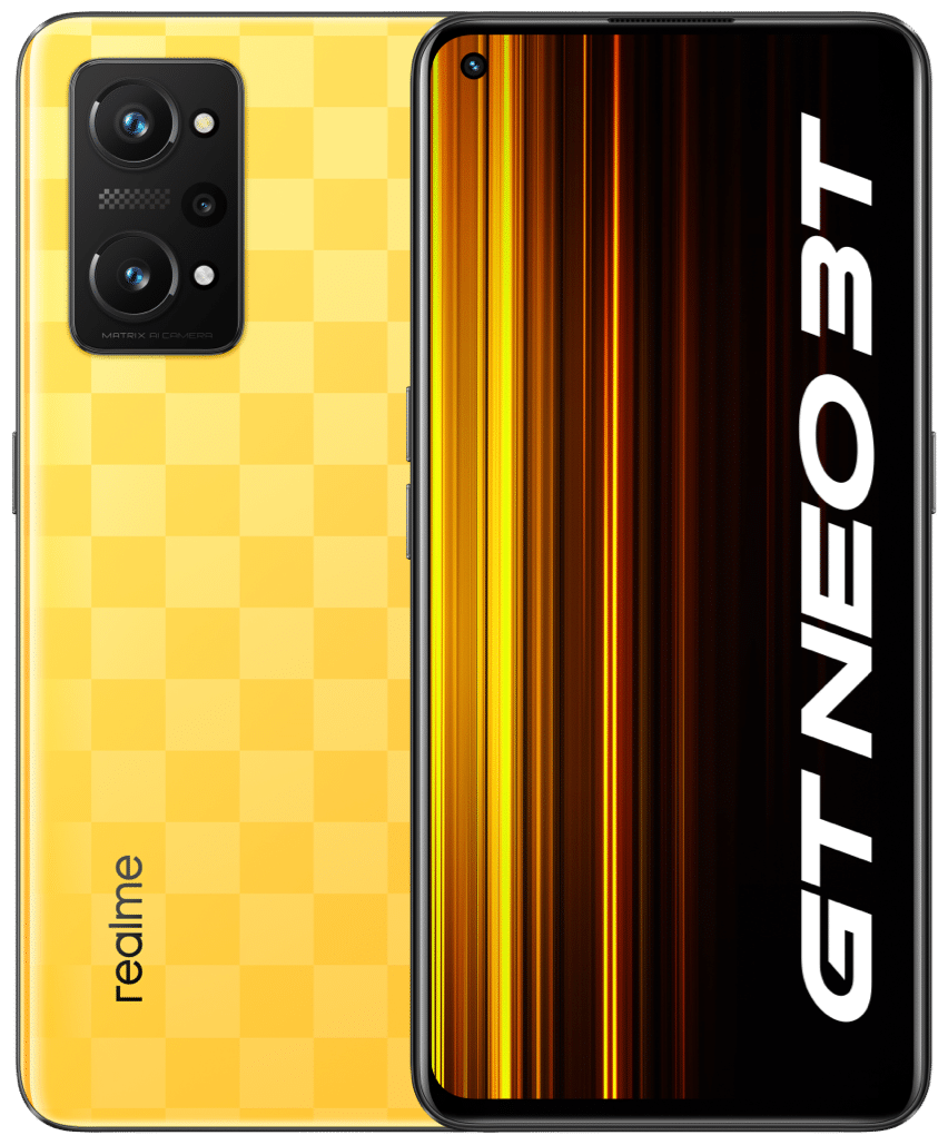 Смартфон realme GT Neo 3T 8/128 ГБ RU, желтый