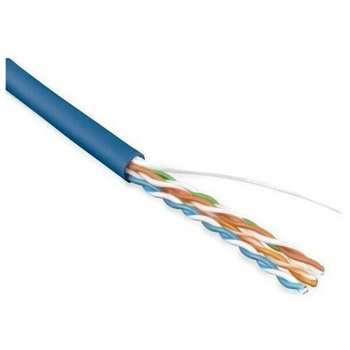 Бухта Hyperline 100м (UUTP4-C5E-S24-IN-LSZH-BL-100) кабель hyperline uutp4 c5e s24 in lszh bl 305 u utp cat 5e lszh 305 м синий