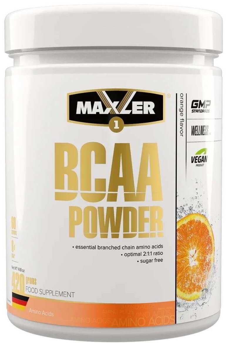 Maxler BCAA Powder EU 420 гр (Maxler) Апельсин