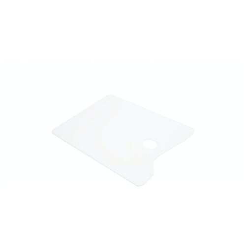Палитра прямоугольная, малая, цвет: белый, 200х300x2 мм