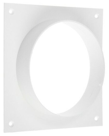 фото Площадка торцевая ZEIN, 150х150 мм, d=120 мм, с фланцем