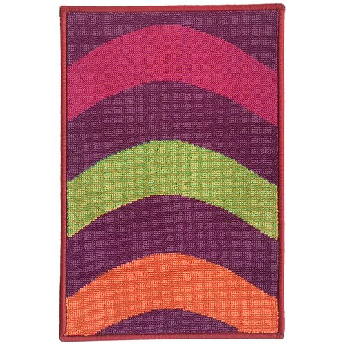 коврик Даззл 40x60 / фиолетовый, волна