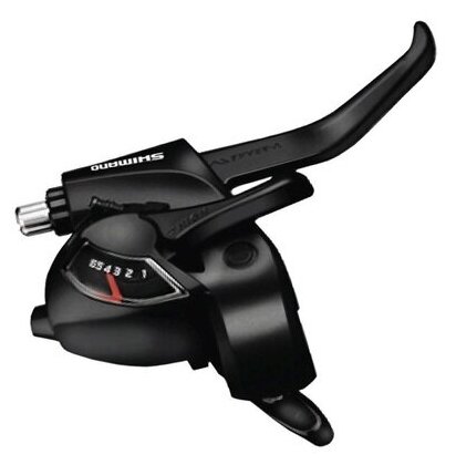 Шифтер комбинированный Shimano ST-EF41, правый, 6 скоростей, трос 2050мм, черный