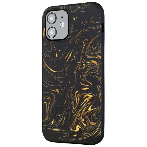 Силиконовый чехол Mcover для Apple iPhone 12 Pro с рисунком Золотые пятна силиконовый чехол mcover для apple iphone 14 plus с рисунком золотые пятна
