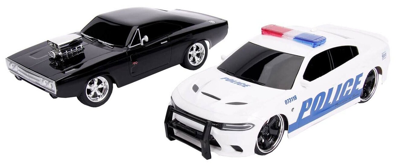 Радиоуправляемая машина Jada Fast & Furious Dodge Police&Street R/C