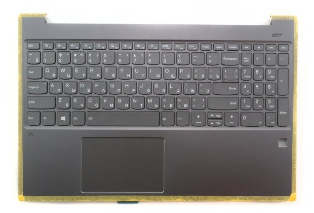 Клавиатура для ноутбука Lenovo 720S-15IKB темно-серая c темно-серым топкейсом