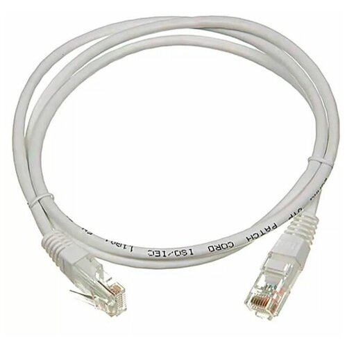 Патч-корд Lanmaster UTP вилка RJ-45-вилка RJ-45 кат.5е 1м серый ПВХ (уп.:1шт)