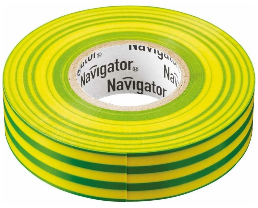 Изолента ПВХ Navigator 19х20м жел/зел. NIT-A19-20/YG 71115
