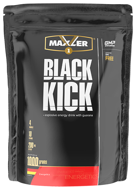 Энергетики Maxler Black Kick (пакет 1000 г) Кола