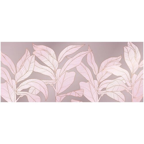 Фотообои Уютная стена Розовая нежность листьев 640х270 см Виниловые Бесшовные (единым полотном) фотообои уютная стена кружение зеленых листьев 640х270 см виниловые бесшовные единым полотном