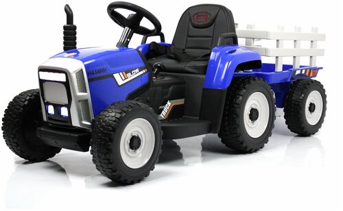 Детский электромобиль-трактор RiverToys H444HH Синий