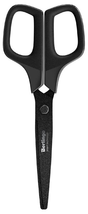 Ножницы Berlingo Double black 17,5 см, тефлоновые лезвия, европодвес