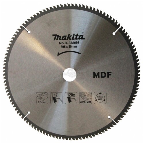 Диск пильный по дереву 305x30/15,88х3,2мм, 120зуб. MAKITA D-38956