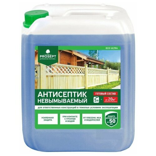 PROSEPT Антисептик невымываемый для ответственных конструкций, Prosept Eco Ultra, готовый раствор, 5 л