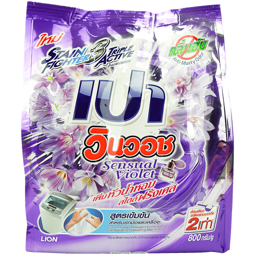Стиральный порошок LION Pao Win Wash Sensual Violet, 0.8 кг