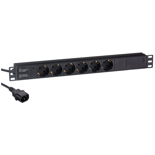 Блок силовых розеток Exegate ServerPro PDU-19H604 Al-6S-C14-2.5