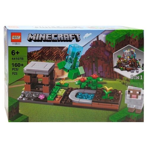 Конструктор QS08 Майнкрафт: прыжок крипера 44107B-3