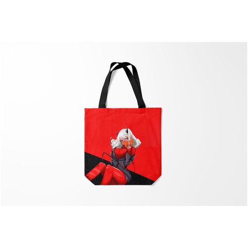 фото Сумка-шоппер / 40х40 см / геймерам / helltaker вайфу amadeus модеус burnettie