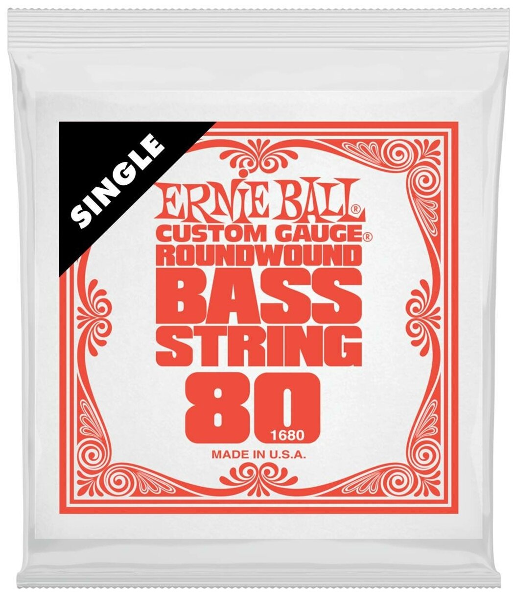 ERNIE BALL 1680 Nickel Wound .080 Струна одиночная для бас-гитары